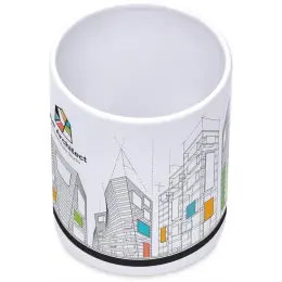 Altitude Mural Sublimation Ceramic Stationery Cup Branded Top